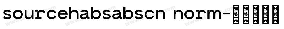 sourcehabsabscn norm字体转换